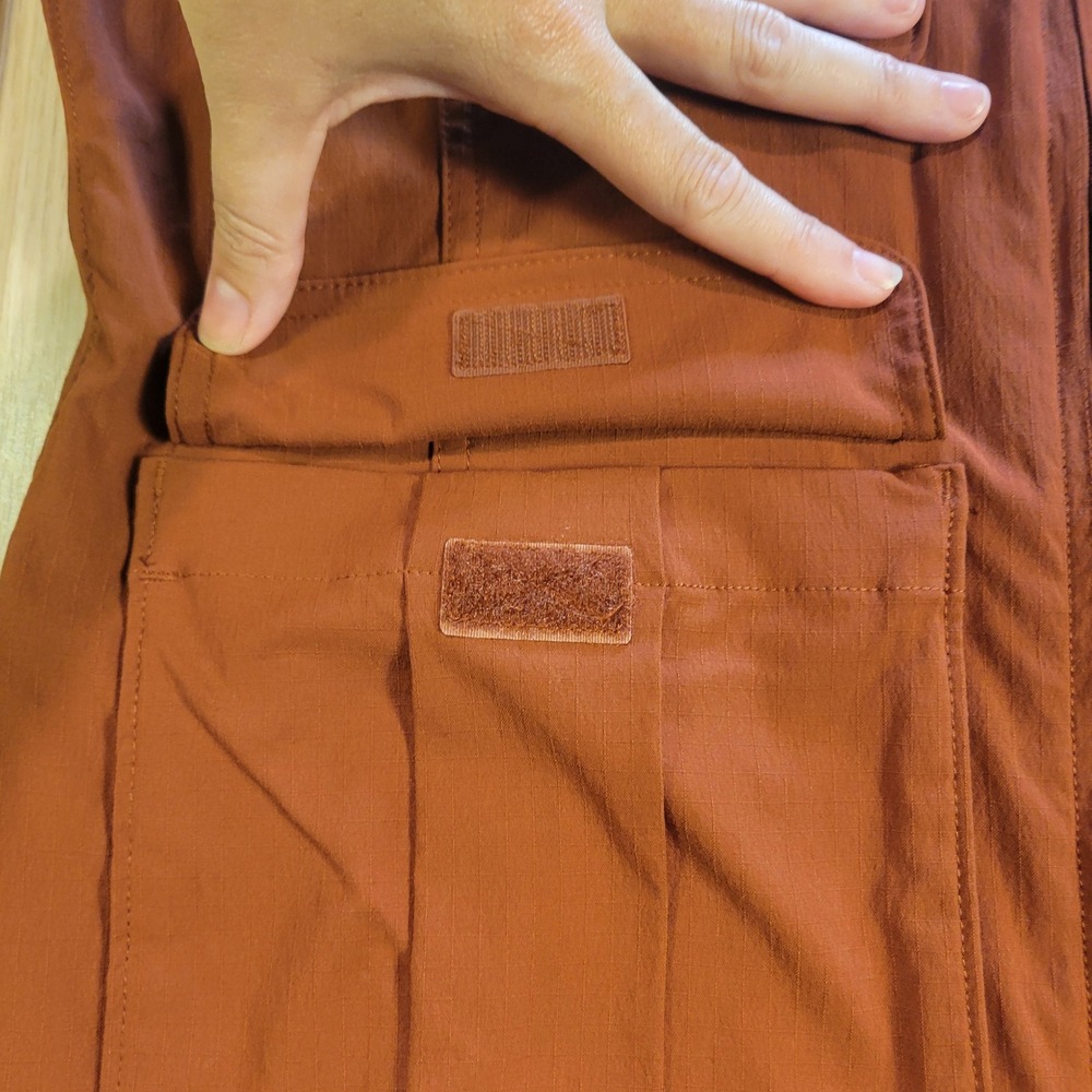 Duluth Trading Co Womens Utility Vest Rust Orange Ripstop Fishing Hiking Small - Picture 10 of 11